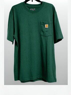 Carhartt Men's Green Short Sleeved Tee Shirt size Medium
